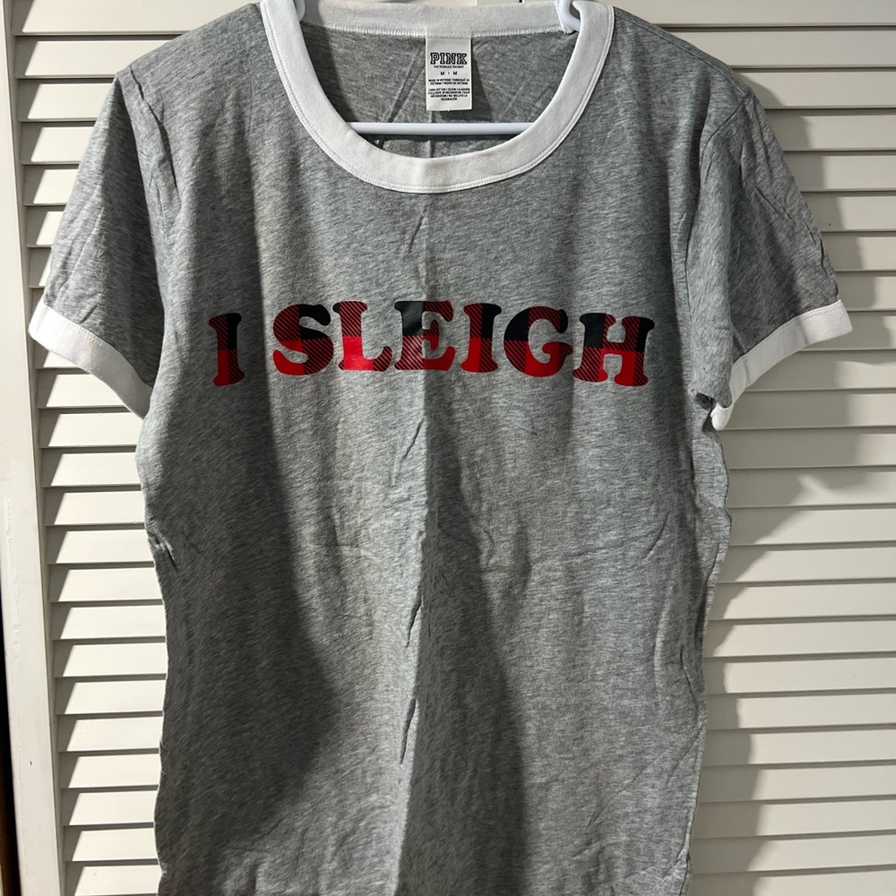 Victoria’s Secret pink christmas shirt